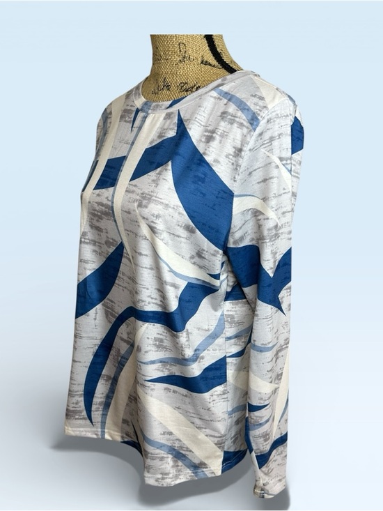 🌻 Infinite Style Geometric Print - Long Sleeve - T-Shirt #540 - Picture 5 of 11